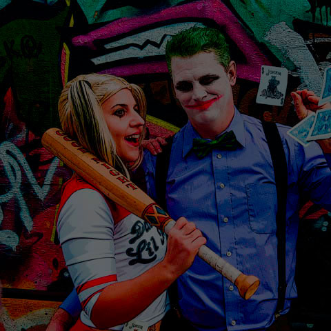 The Joker and Harley Quinn